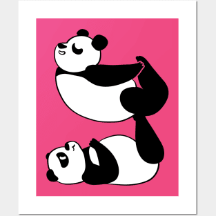 Acroyoga Panda Posters and Art